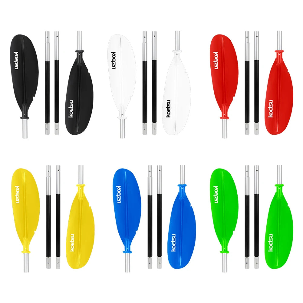 4-Piece Double-Head Surfpaddle Adjustable Floating Kayak Paddle Stand Up Paddleboard Paddles for Outdoor Water Sports