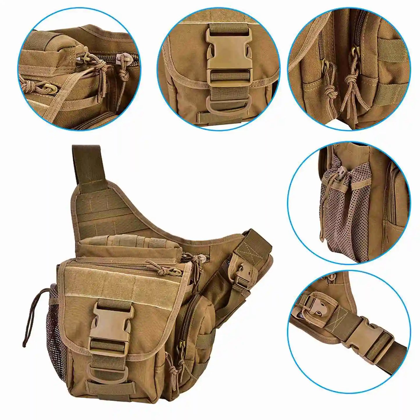 2025 New Men Military Chest Shoulder Bag Pack for Travel Hiking Outdoor Equipment