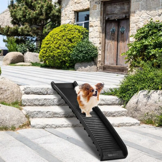 63 Inch Folding Pet Ramp Portable Dog Ramp Ideal for Travel Safe Lightweight and Easy to Maintain