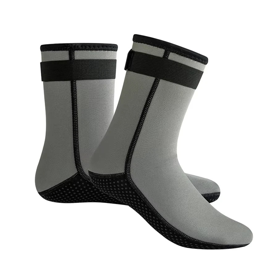 1 Pair Wetsuit Socks 3mm Neoprene Diving Socks Thermal Anti-Slip Scuba Socks Water Booties for Swimming Water Sports Pool shock