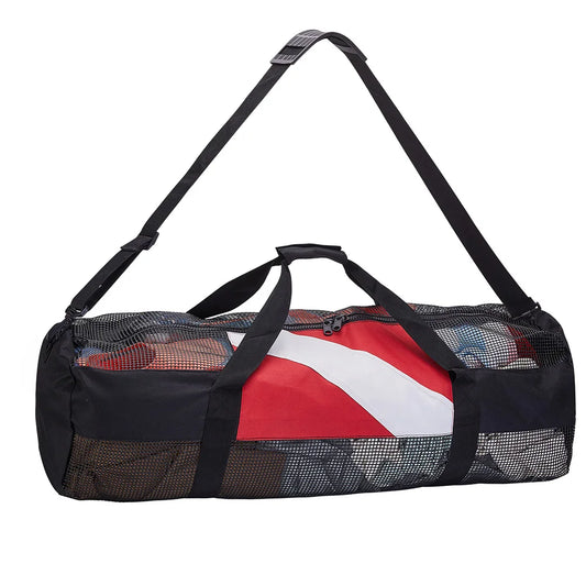 Swimming Beach Storage Bag Portable Scuba Diving Mesh Tote with Adjustable Shoulder Strap Snorkeling Gear Organizer