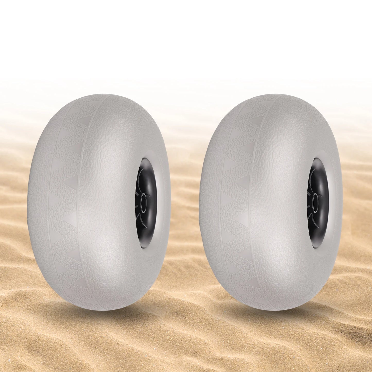 10in Beach Balloon Wheels 2pc Pvc Sand Tires For Kayak Dolly Inflatable Wheel Replacement Beach Wheels