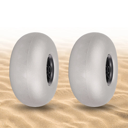 10in Beach Balloon Wheels 2pc Pvc Sand Tires For Kayak Dolly Inflatable Wheel Replacement Beach Wheels