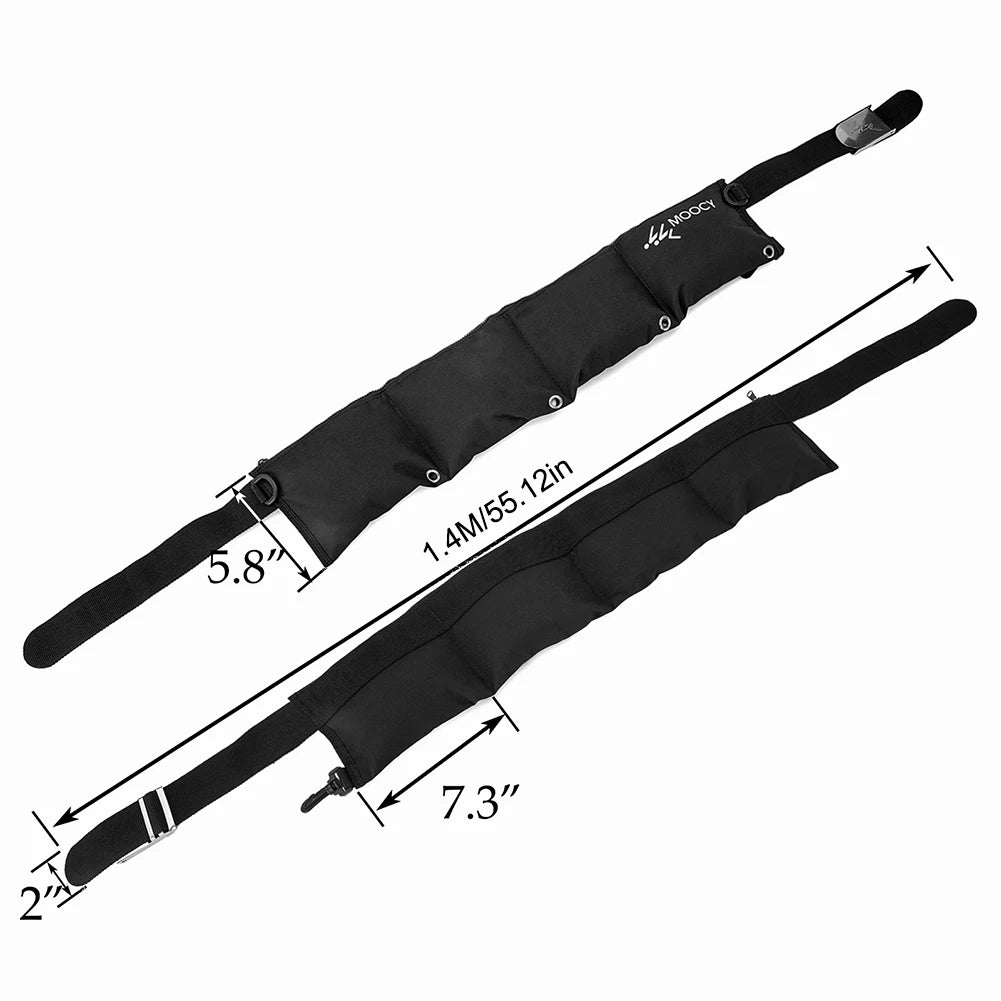 Scuba Diving Weight Belt Portable Snorkeling Diving Weight Belt Bag with Pocket Quick Drying Waist Hanging Swimming Accessories
