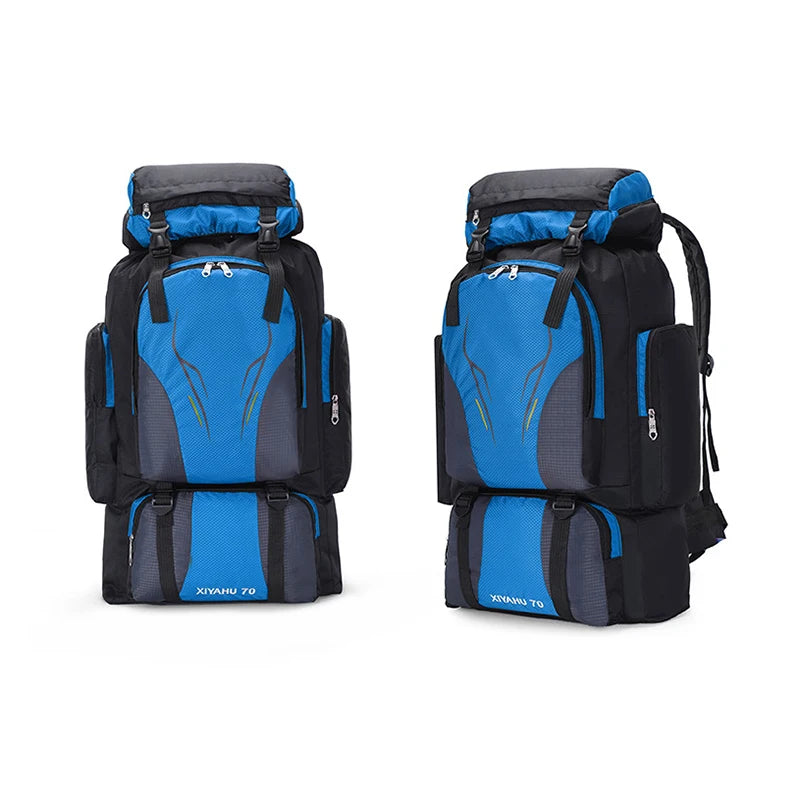 High Capacity 70L Hiking Backpack for Men and Women Waterproof Camping Travel Bag