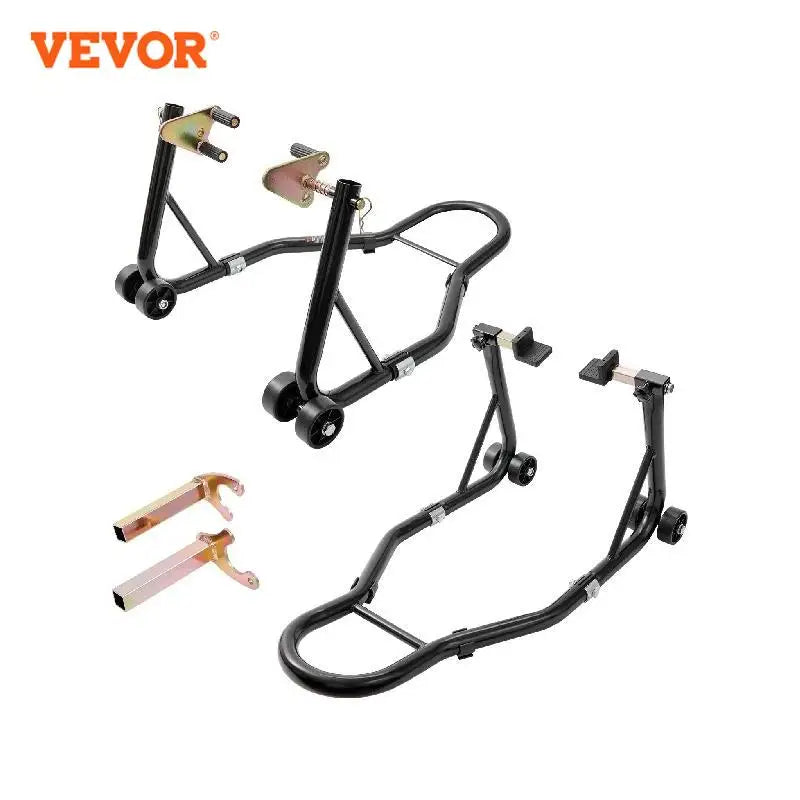 VEVOR Motorcycle Stand Lift 850 Pounds Front Rear Combo Heavy Duty Fork Stand