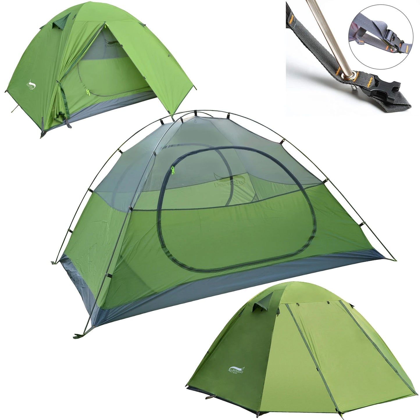 Desert Fox Camping Tents 1/2/3 Person Waterproof Lightweight