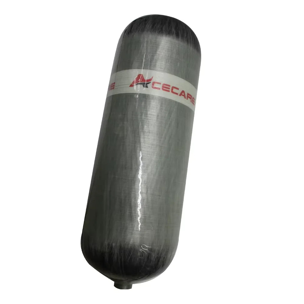 Acecare 4500Psi 300Bar 12L Carbon Fiber High Pressure Air Tank HPA Fill Station with Regulating Valve for Scuba Diving M18X1.5