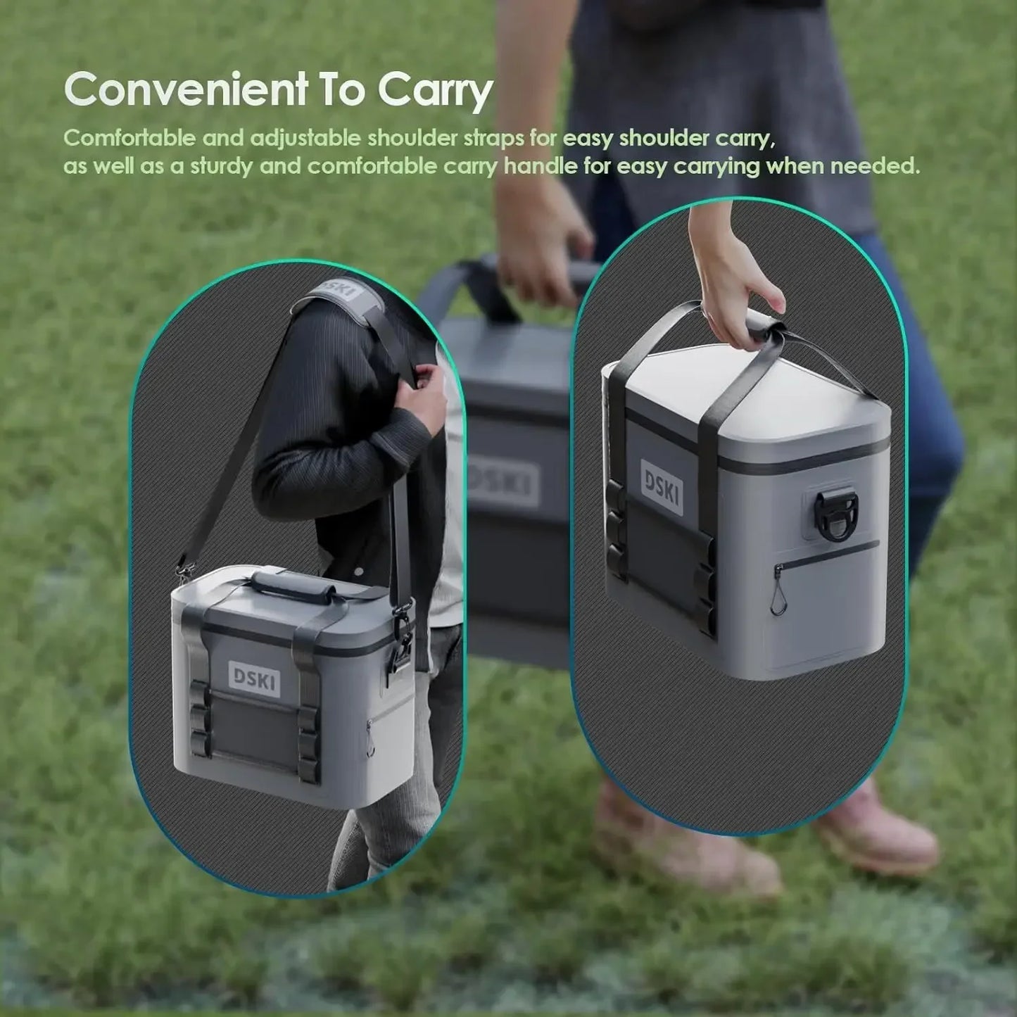 Foldable Leak Proof Multi-Purpose Cooler Bag for Beach Camping Fishing and Lunch