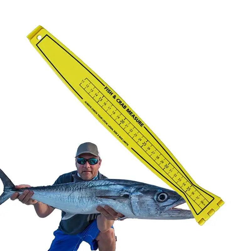 Foldable Fish Measuring Ruler Fishing Measurement Tool Crab and Fish Measure Device Fishing Accessories