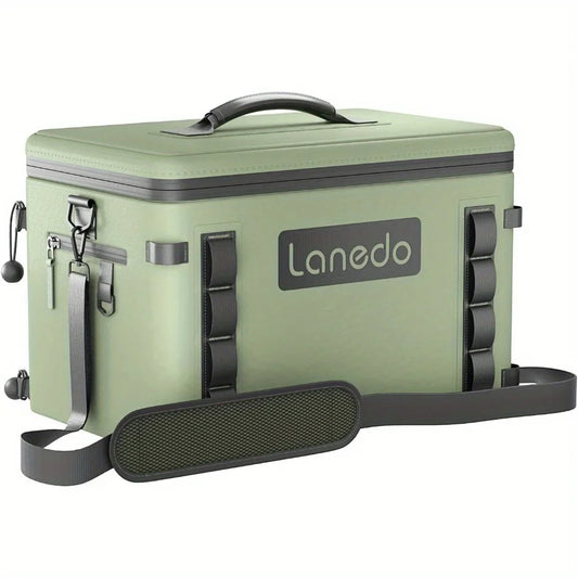 Lanedo Soft Cooler 36 Can 25 Bottles Insulated Portable Ice Chest Floating Leak Proof Green