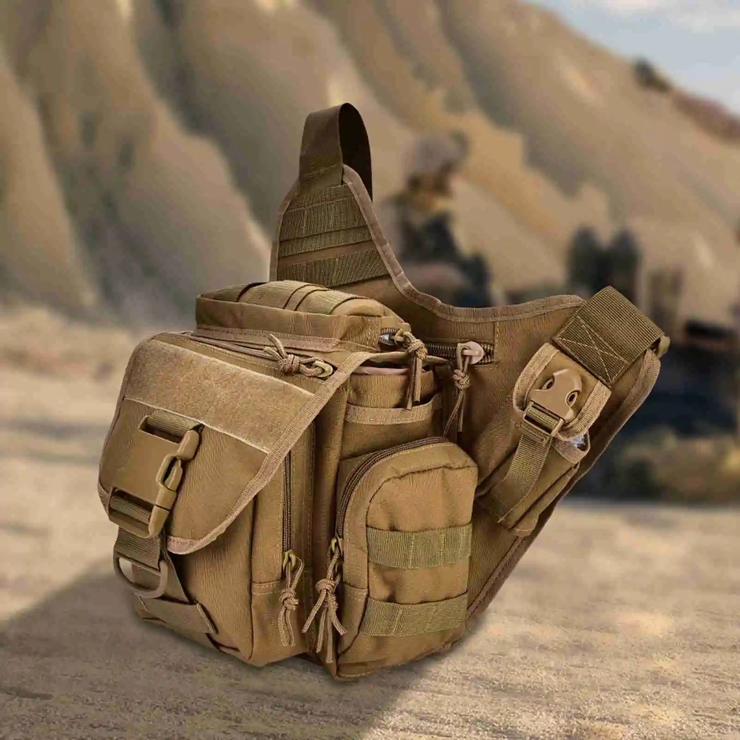 2025 New Men Military Chest Shoulder Bag Pack for Travel Hiking Outdoor Equipment