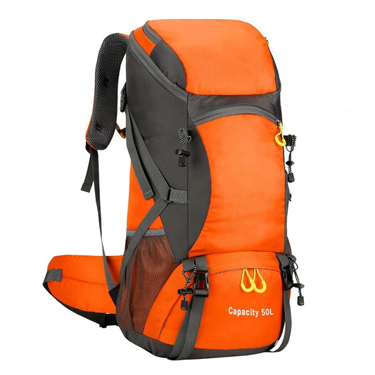 Hiking Backpack Waterproof 50L Lightweight Travel Backpack with Rain Cover for Camping Trekking and Outdoor Sports