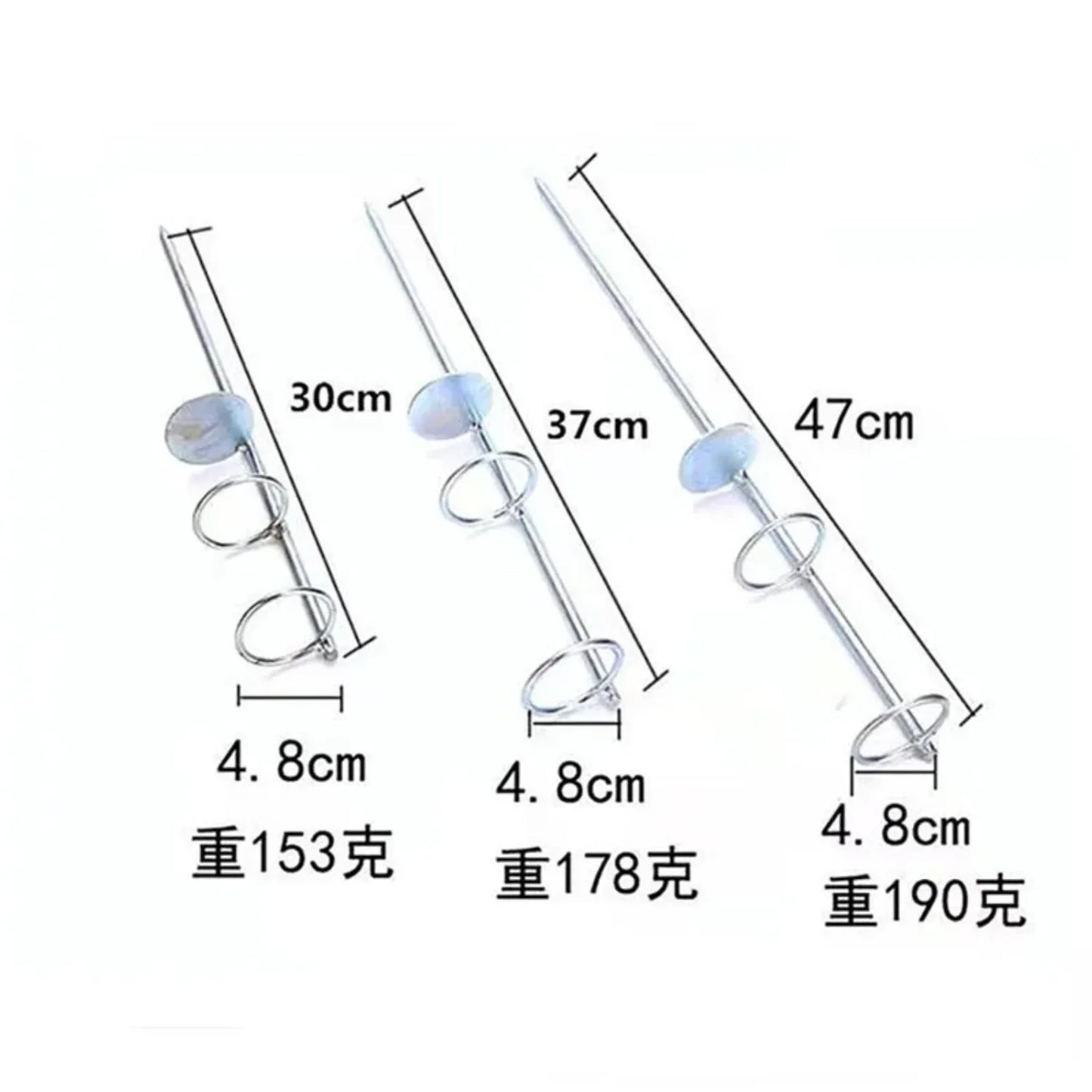 30 to 40cm Double Rings Single Fork Fishing Rod Holder for Bank Fishing Ground Bracket Fishing Tools Outdoor