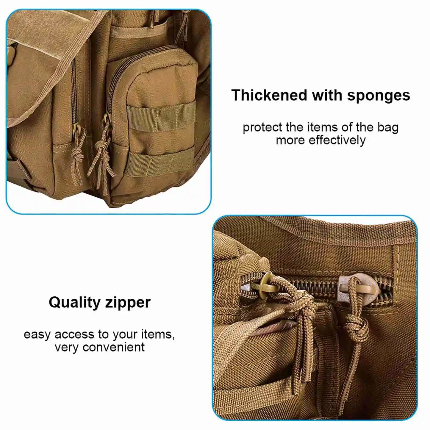 2025 New Men Military Chest Shoulder Bag Pack for Travel Hiking Outdoor Equipment