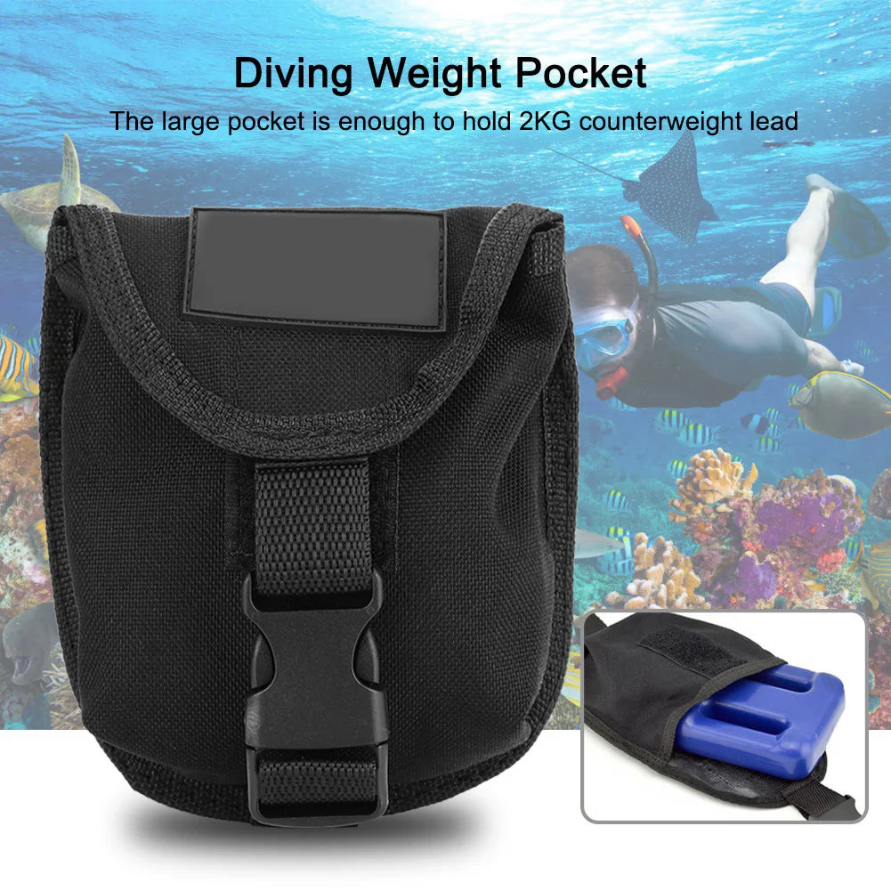 Diving Weight Pocket KEEP DIVING 2KG  Diving Weight Belt Pocket with Quick Release Buckle Weight Pocket  Weight Pocket