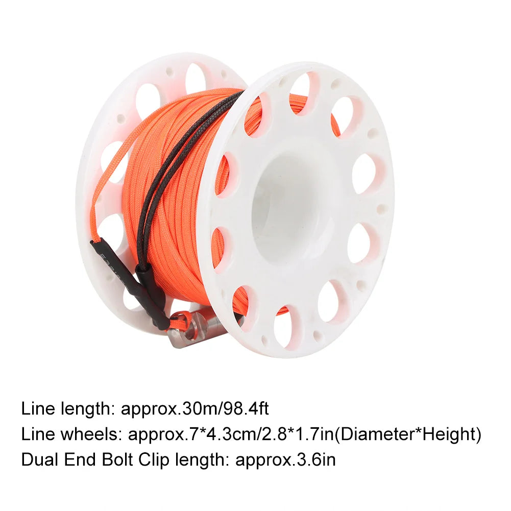 Underwater Accessory 30m 4 Colors Plastic Diving Finger Spool