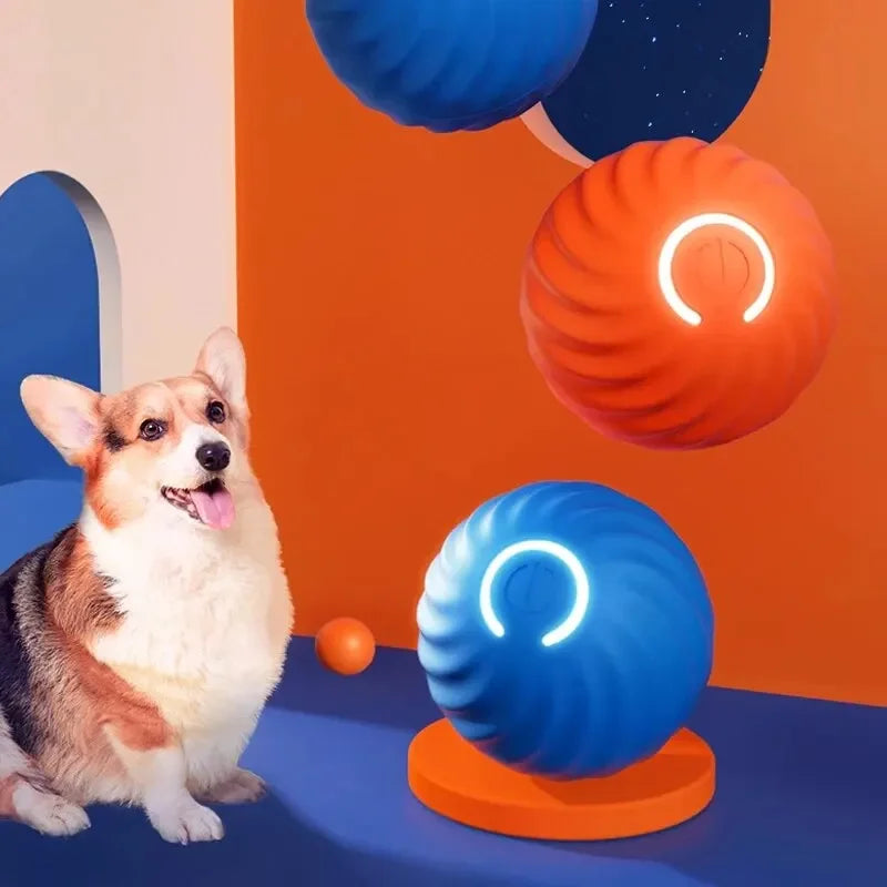 Toys Intelligent Gravity Jump Ball Rechargeable Bite-resistant Rolling Ball Cat And Dog Chase Interactive Pet Toys Dog Step