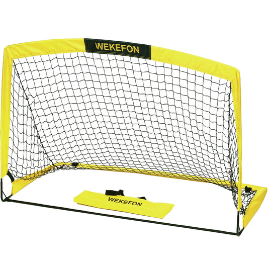 Soccer Goal 5 Feet x 3.1 Feet Portable Soccer Net with Carry Bag for Backyard Games and Training for Adults Youth Kids Soccer Practice