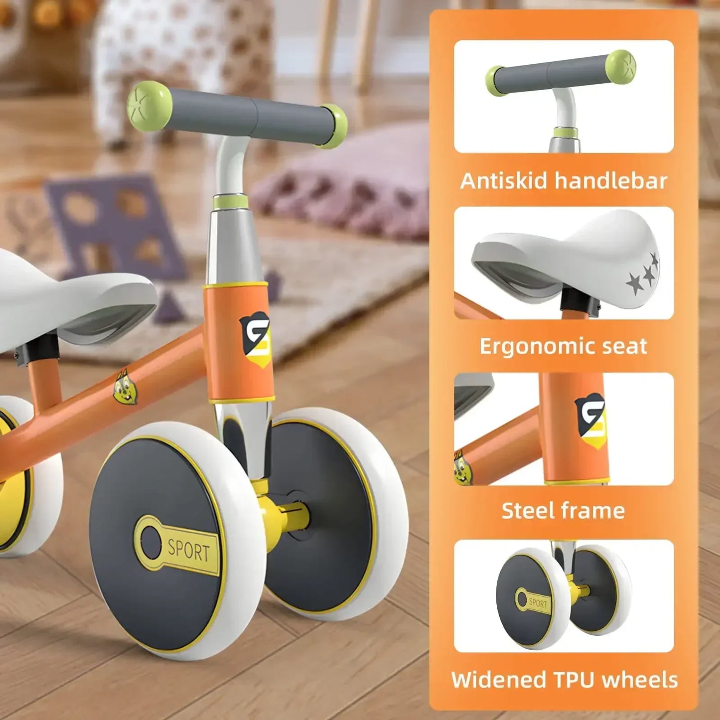 Baby Balance Bike Toys for 1 Year Old Boy Gifts Toddler Ride On Toys for Boys and Girls