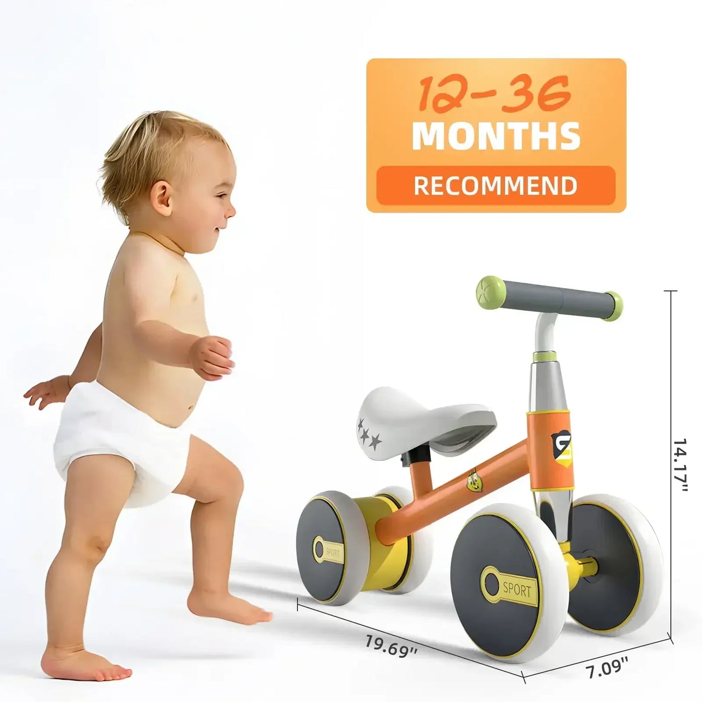 Baby Balance Bike Toys for 1 Year Old Boy Gifts Toddler Ride On Toys for Boys and Girls