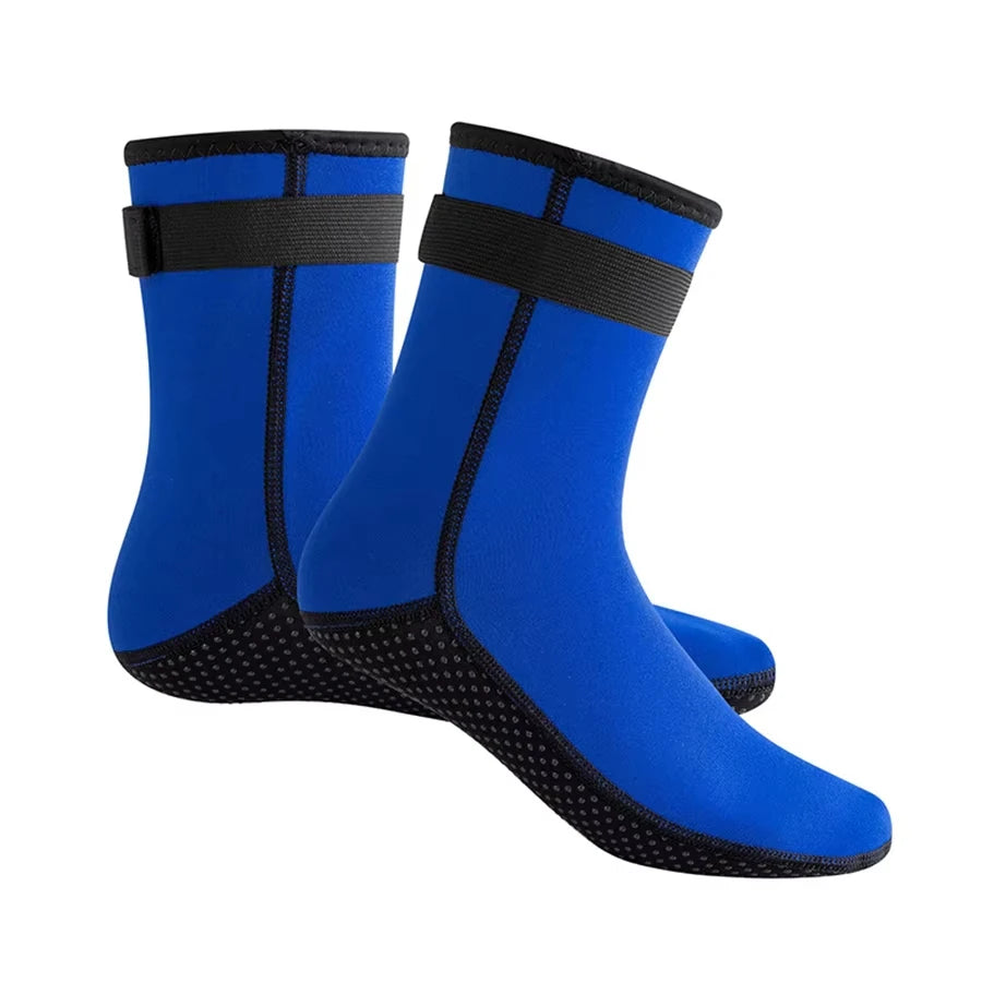 1 Pair Wetsuit Socks 3mm Neoprene Diving Socks Thermal Anti-Slip Scuba Socks Water Booties for Swimming Water Sports Pool shock