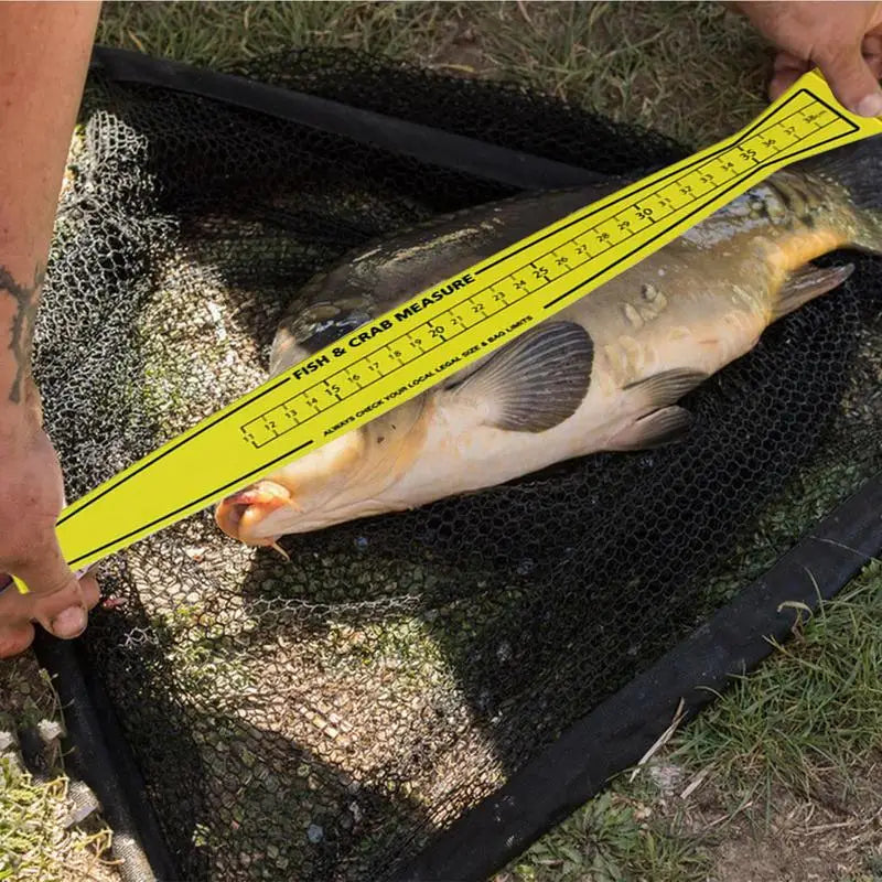 Foldable Fish Measuring Ruler Fishing Measurement Tool Crab and Fish Measure Device Fishing Accessories