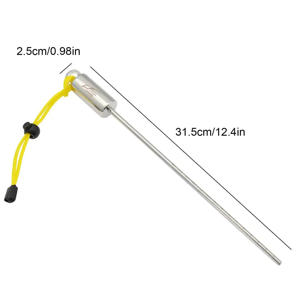 Tickle Stick Scuba Diving Stick Stainless Steel Lobster Tickle Stick with Lanyard Multifunctional Pointer for Underwater Adventures
