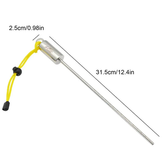 Tickle Stick Scuba Diving Stick Stainless Steel Lobster Tickle Stick with Lanyard Multifunctional Pointer for Underwater Adventures